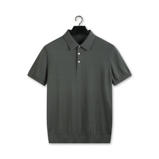 loro piana silk cotton crew neck knit t-shirt